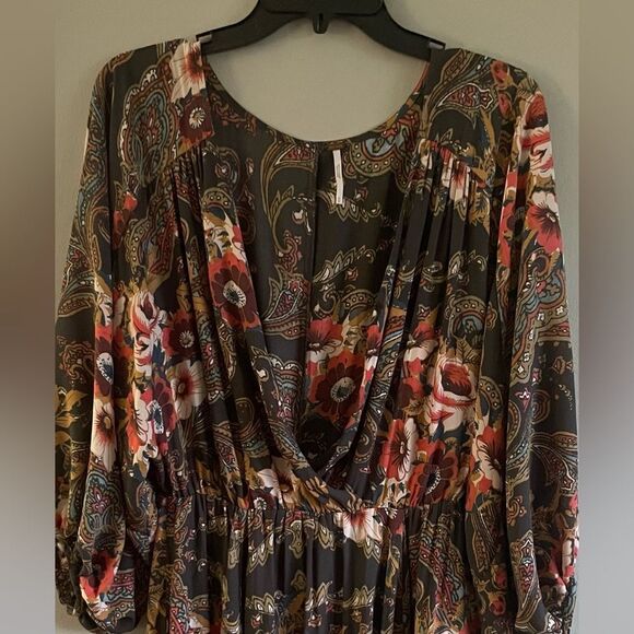 Free People High Plains Printed Boho Dress Size XS - Picture 6 of 7